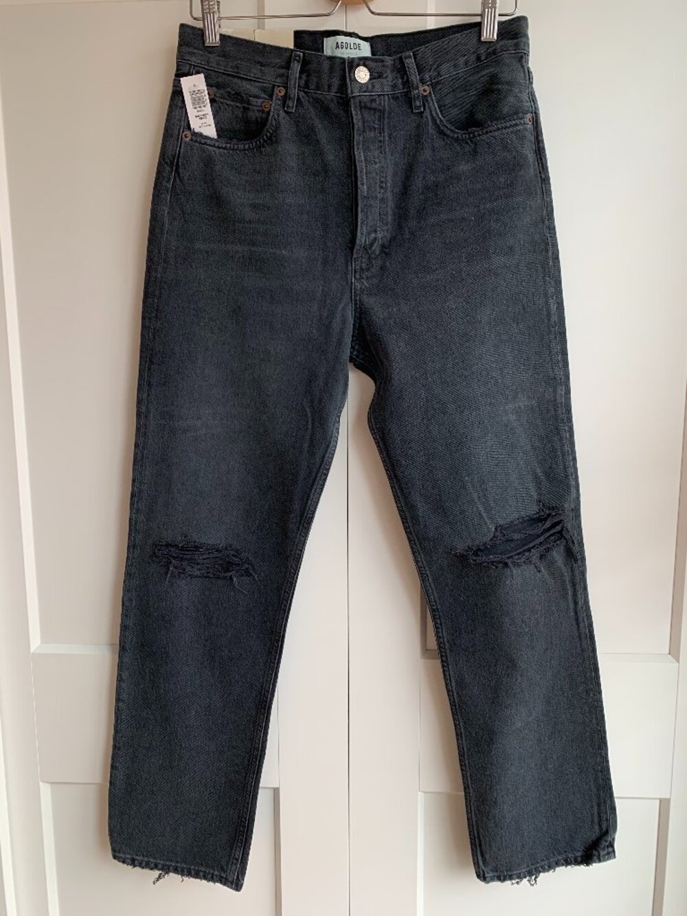 NWT Agolde Jean 90'S Pinch Waist High Rise Straight Leg Women's Size 28
